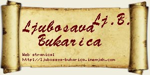 Ljubosava Bukarica vizit kartica